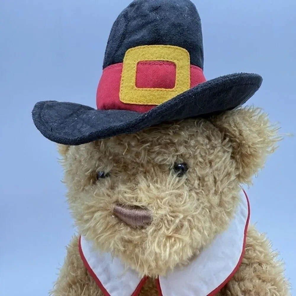 Thanksgiving‎ Gund Story Time Pilgrim Bear Plush W Turkey Book All Tested Works